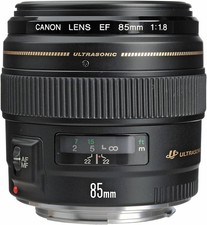 Canon Ef 85mm F/1.8 Usm Telephoto Lens - Black