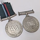 WW2 PAKISTAN MILITARY MEDALS X2 NAMED RECT SOWAR KHAN SPR NOR MOHD RPE