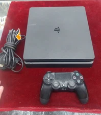 Sony PlayStation 4 Slim 1TB Console W/ Cords and Controller - TESTED AND WORKS