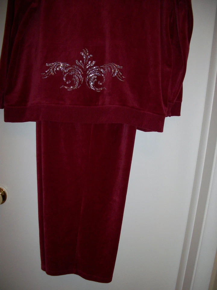 ЖЕНСКИЙ РАЗМЕР 20W / 22W БАРХАТА/ВЕЛЮР 2 ИЗДЕЛИЯ БРЮКИ НАРЯД COVINGTON НОВЫЙ С ЯРЛЫКАМИ - Изображение 2 из 4