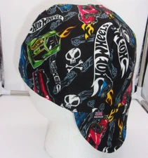 Hot Wheels w/Skulls:  Custom Made Construction, Welder, Pipe-fitter, Biker Hat