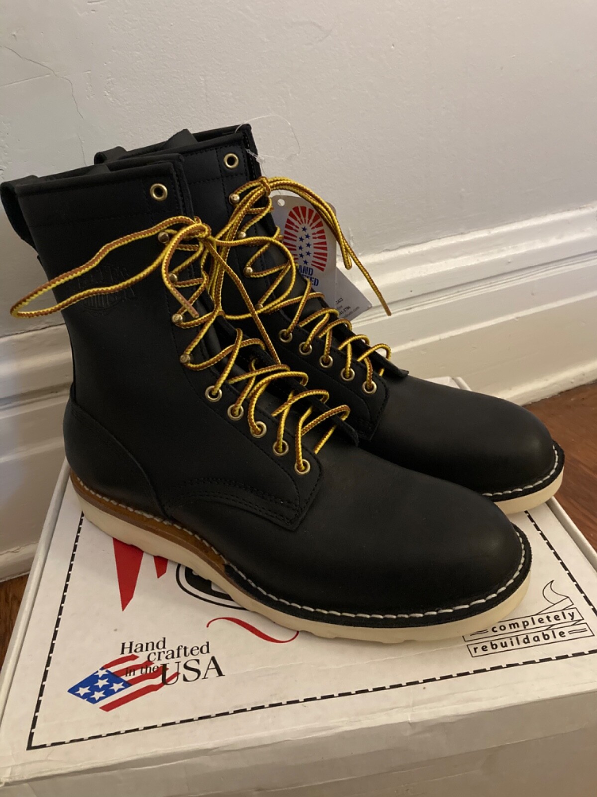 Whites Journeyman 8” LaceUp Boot Black eBay