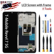 TMRV075G LCD Display Touch Screen Digitizer Frame For T-Mobile Revvl 7 5G OEM US