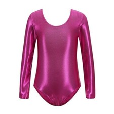 Kids Girls Shiny Ballet Dance Leotards Gymnastics Sports Athletic Dancewear