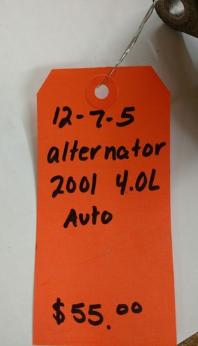 Jeep Wrangler TJ 4.0L Alternator OEM 01-06 - Bild 5 von 5