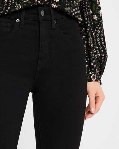 NWT $248 Veronica Beard Beverly High-Rise Skinny Flare Jeans in Onyx - Picture 5 of 6