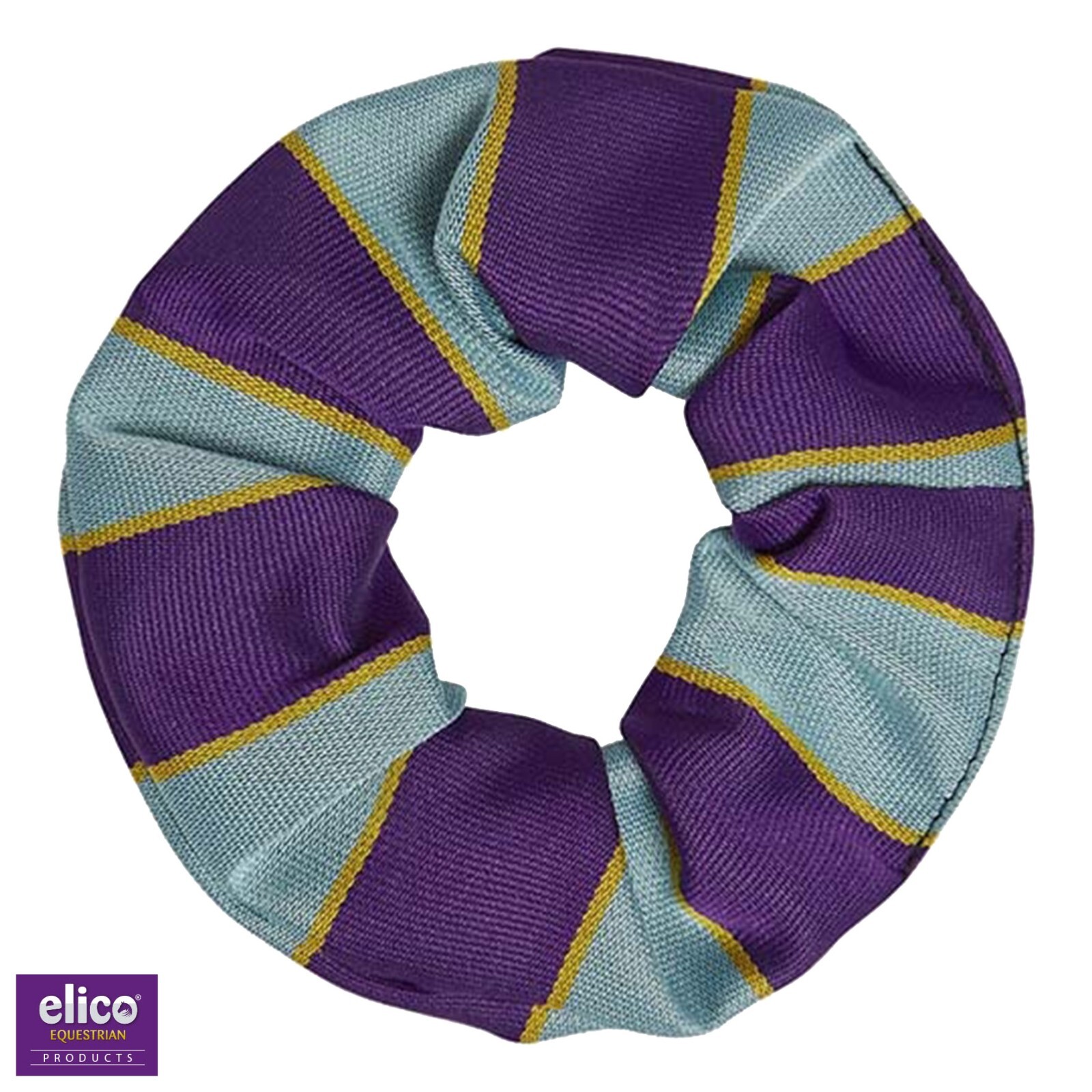 Pony Club  Scrunchie – Elico Pony Club Stripe Childs Scrunchie – Elasticated