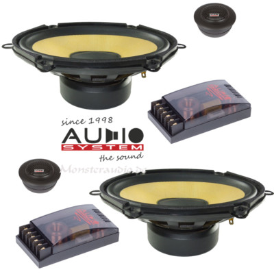 Audio System R-507 5x7'' 13x18cm 2-Wege Lautsprecher Set oval für Fiat Ford Mazda