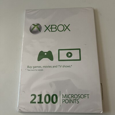 Xbox Series Xbox Points Card Xbox LIVE 2100 Microsoft Points (Xbox