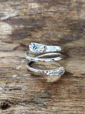 Adjustable Band Ring 925 Sterling Silver Band Ring, Handmade Adjustable All size