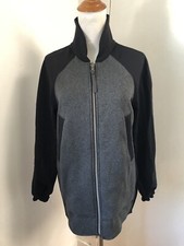 Lululemon 6 Both Ways Bomber Black Heather Gray Jacket Reversible Coat 198