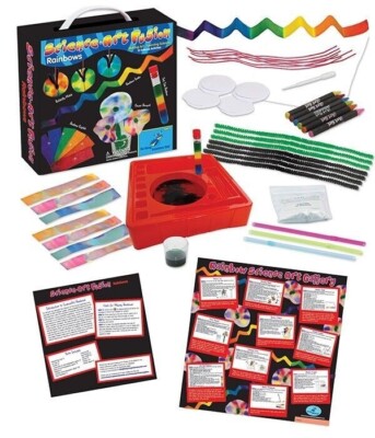Young Scientists Club WH-925-1164 Science Art Fusion Rainbows Kit 10 Experiments