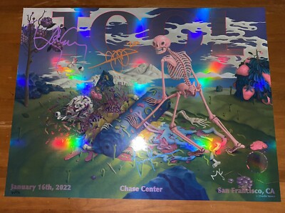 Tool Poster 1/16/22 Chase Center San Francisco Charlie Immer Band