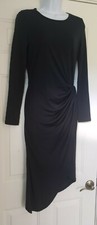 ELVIRA Halloween Costume Dress Black Mistress Long Sleeved Asymmetrical SHEIN