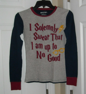 Harry Potter Women's Size XS Shirt ''I Solemnly Swear That I Am Up to No Good''