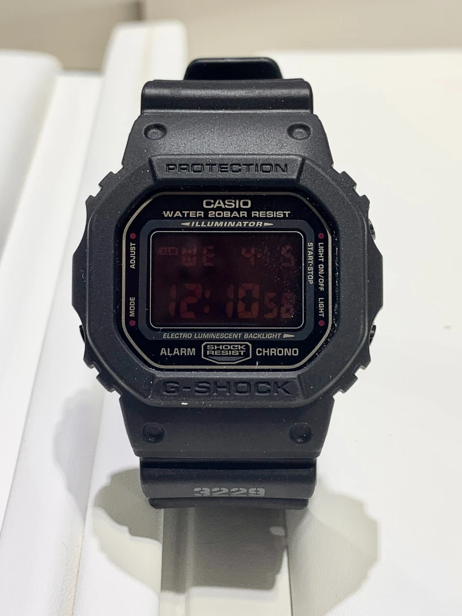 Casio G Shock Digital 5600 Series Men s Wristwatch in Black