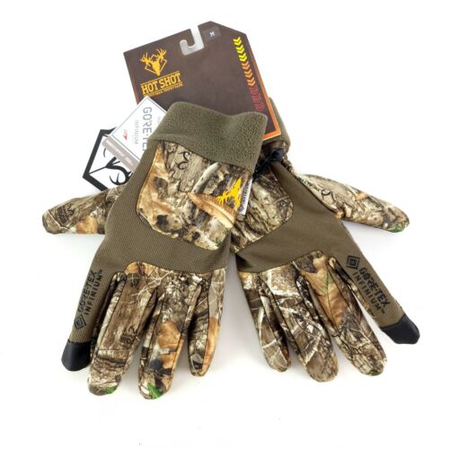 Hot Shot Men's RealtreeEdge Kodiak Touch Glove w/ Gore Camo Hunting G0E-281C-M - Afbeelding 1 van 7