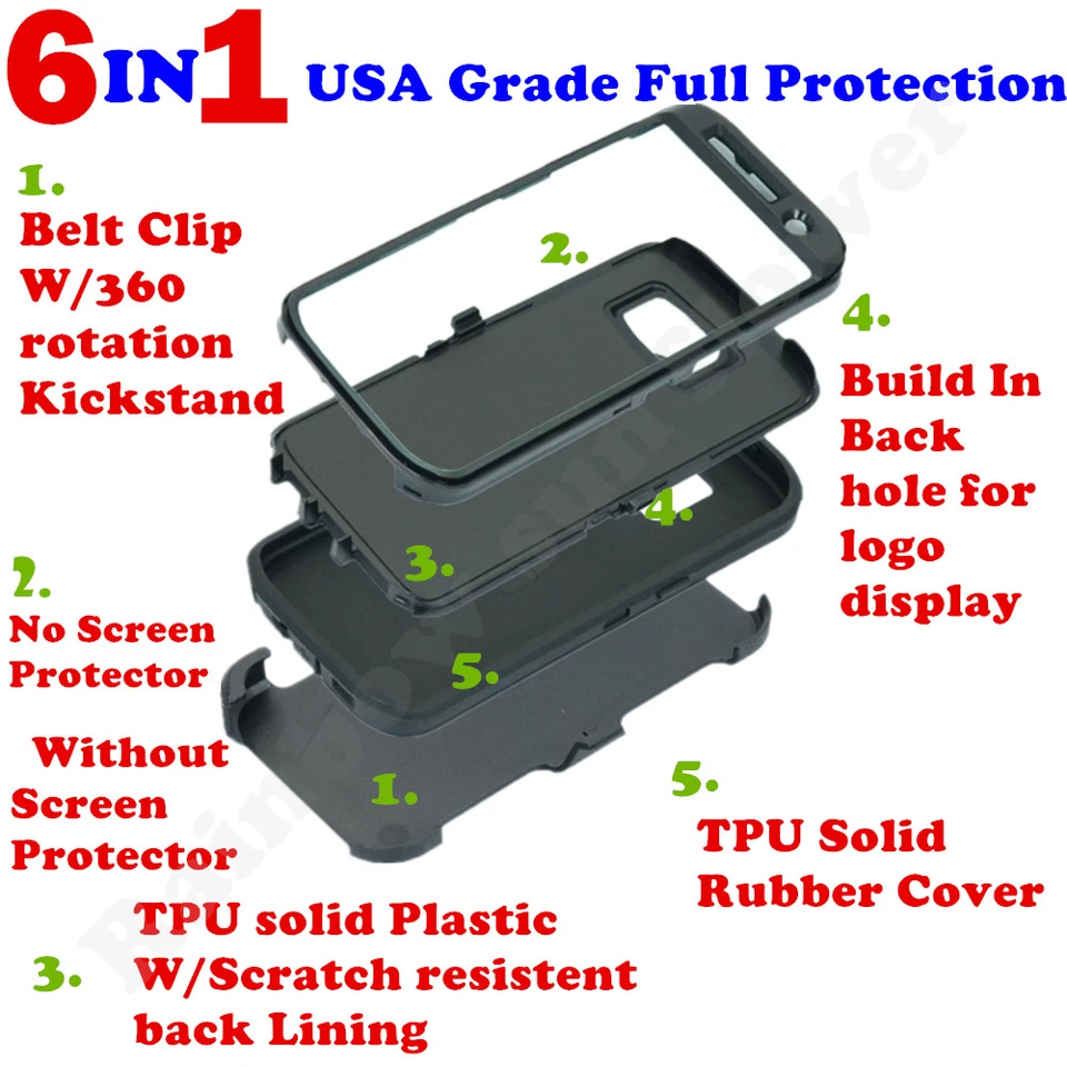 Capa clipe ajuste Otterbox Defender com tela para Samsung Galaxy S9/S9+Plus - Imagem 4 de 4