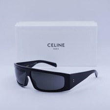 Celine CL40291I 01A Shiny Black/Smoke 69-09-120 Sunglasses New Authentic