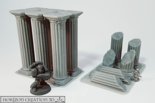 HC3D -Terra Terrain Pillar Columns- Wargames Miniatures Scenery 40k 28m 15mm - Picture 1 of 6