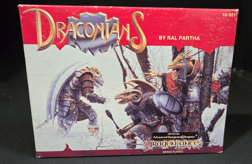 Ral Partha Dragonlance Miniatures Draconians Empty Box With Parts & Pieces TSR