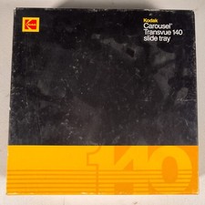 Kodak Carousel Transvue 140 Slide Tray With Original Box Foam Insert Clean