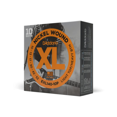 10er-Satz D'Addario EXL140 E-Gitarrensaiten. EXL140 10P, Pro Pack