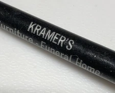 Vintage Mankato Kansas Kramer’s Funeral Home Furniture Advertising KS Pen