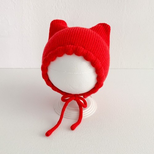 Winter Baby Knitting Hat Newborn Ear Protection Cap Cat Ear Knit Hat Kids - Picture 12 of 15