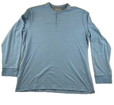 Eddie Bauer Shirt Mens XLT Henley Duofold Base Layer Two Layer River Driver