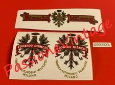 BIANCHI Turchese  del  1952  Kit decalcomanie /stickers/adesivi