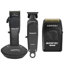 Gamma+ Boosted Super Torque Motor Cordless Clipper, Trimmer  & Shaver Combo set
