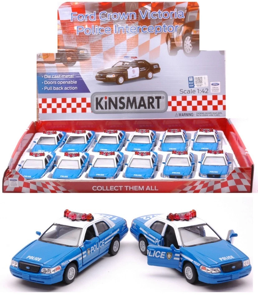 MODELLINO AUTO STATICO KINSMART FORD CROWN VICTORIA POLICE INTERCEPTOR CM 12,5 - Immagine 3 di 4