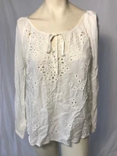 LUCKY BRAND WOMENS BEIGE BLOUSE STYLE #7W41194