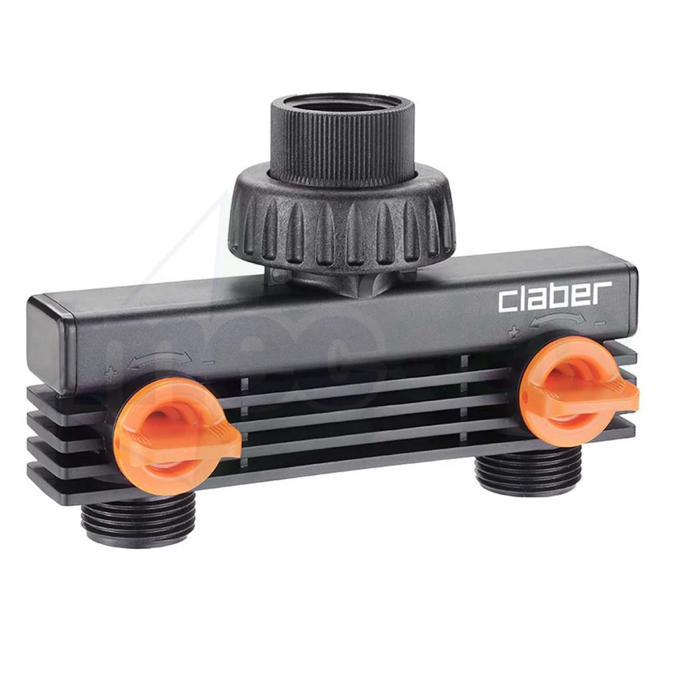 Deviazione a 2 Vie Per Rubinetti 3/4" M - Per Programmatori Irrigazione Claber - Immagine 2 di 4