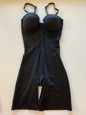 NEW SPANX Sz S Suit Your Fancy Strapless Cupped Mid-Thigh Bodysuit 10156R Black