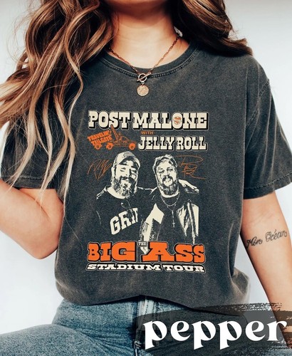 Vintage Post Malone Big Ass Stadium Tour Jelly Roll Shirt, Country Music Shirt - Picture 5 of 7