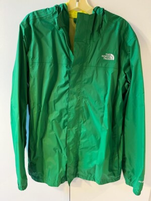 The North Face kids green rain coat, size 18/20, great
