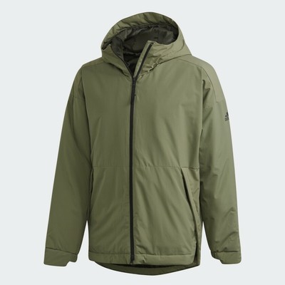 adidas green winter jacket