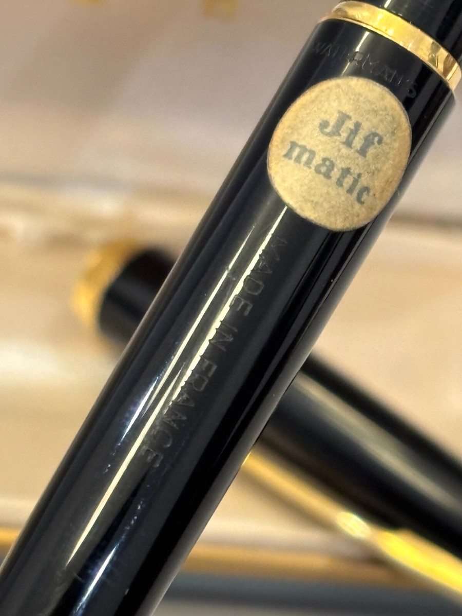 Waterman (France) JIF matic Fountain Pen (1950s) black - NOS