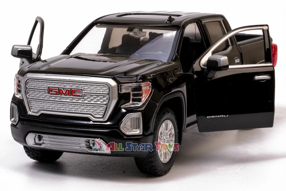 MOTORMAX 1:27 2019 GMC SIERRA 1500 DENALI CREW CAB PICKUP TRUCK BLUE 79362 79361 - Image 3 of 4