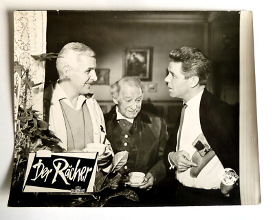 EDGAR WALLACE Der Rächer AUSHANGFOTO #15 German LC ´60 HEINZ DRACHE Kinski LITTO