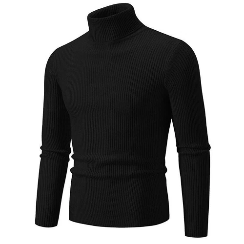 Herren Pullover Rollkragenpullover Männer Strickwaren Winter Langarm Strickpullover - Bild 6 von 38