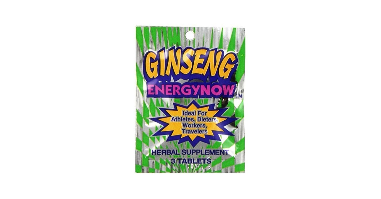 2 Energy Now Ginseng Herbal Supplements 48 Packs 3 Pills In Each Pack