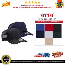 OTTO CAP 5 Panel Mid Profile Mesh Back Trucker Hat - 39-071