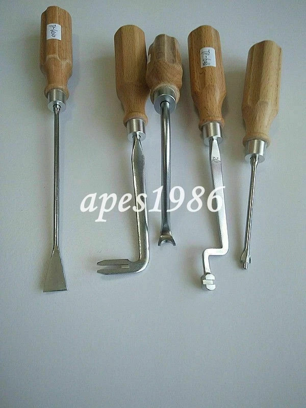 1 set = 5 pezzi di strumenti per accordatura pianoforte strumenti per manutenzione pianoforte
