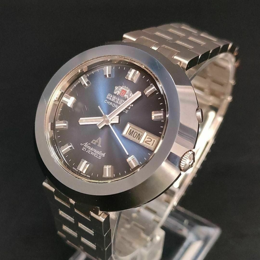 Orient Chrono Ace Blue Silver Automatic Watch Use… - image 1