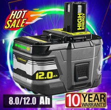 8.0Ah 18Volt For RYOBI P108 18V For One+ Plus High Capacity Lithium Ion Battery