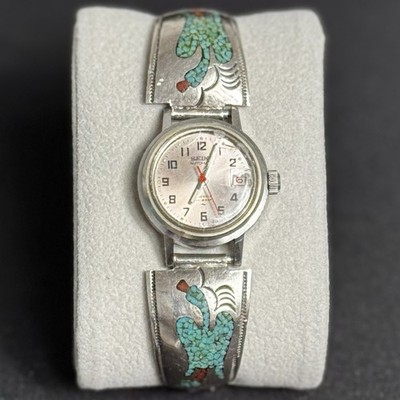 Vintage Seiko Automatic 17J High Beat Watch Kenny Guerro Navajo