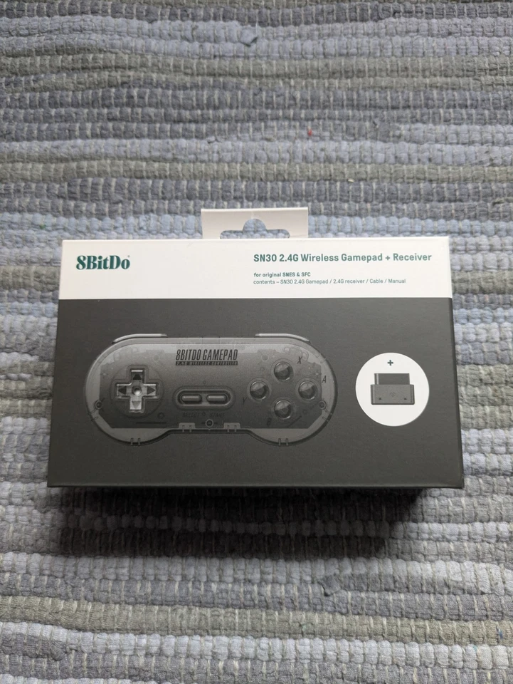 8BitDo SN30 2.4g Wireless Gamepad Controller + Receiver Nintendo SNES Famicom - Image 2 of 4